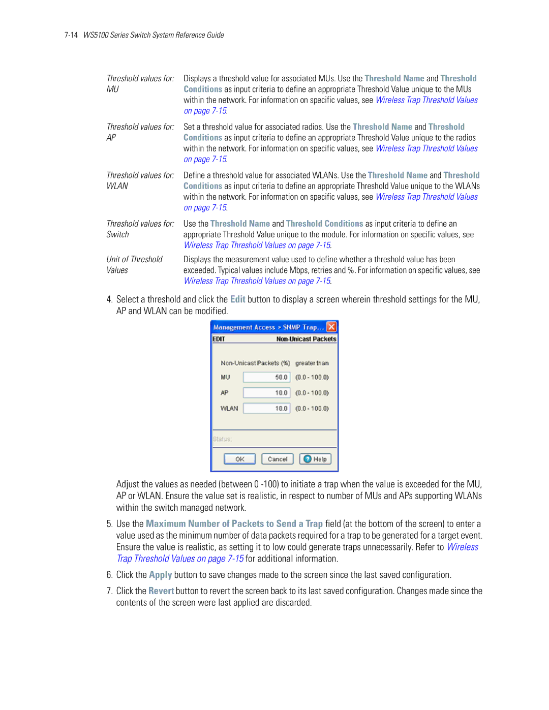 Motorola manual 14WS5100 Series Switch System Reference Guide 