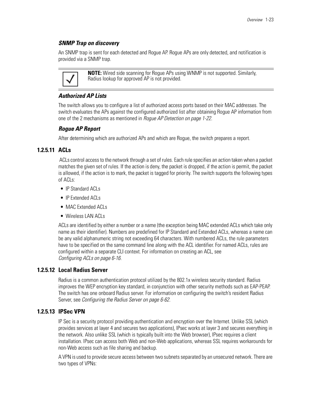 Motorola WS5100 manual Snmp Trap on discovery, Authorized AP Lists, Rogue AP Report 