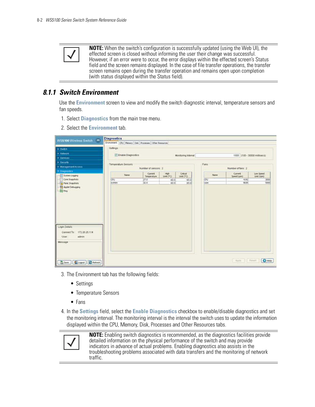 Motorola WS5100 manual Switch Environment 