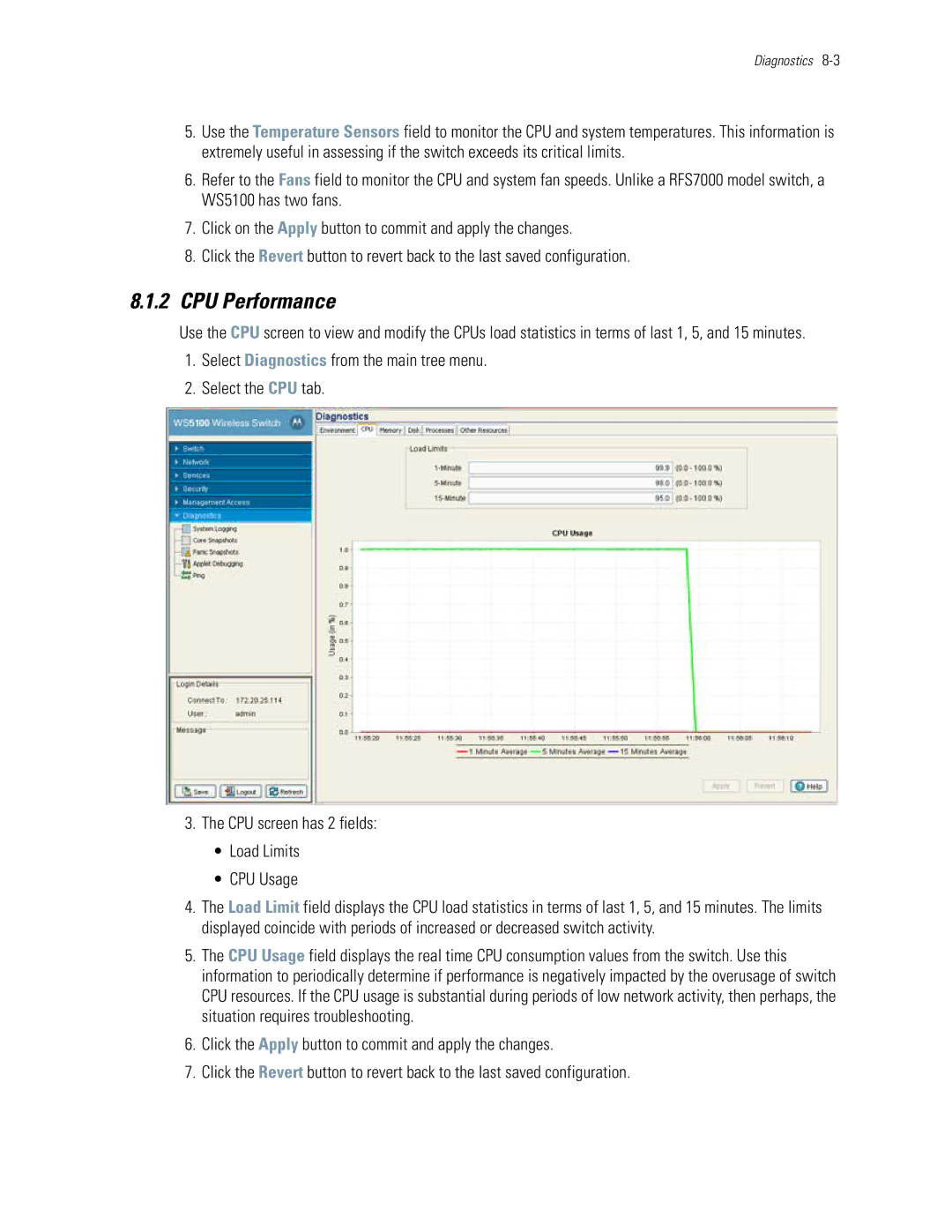 Motorola WS5100 manual CPU Performance 