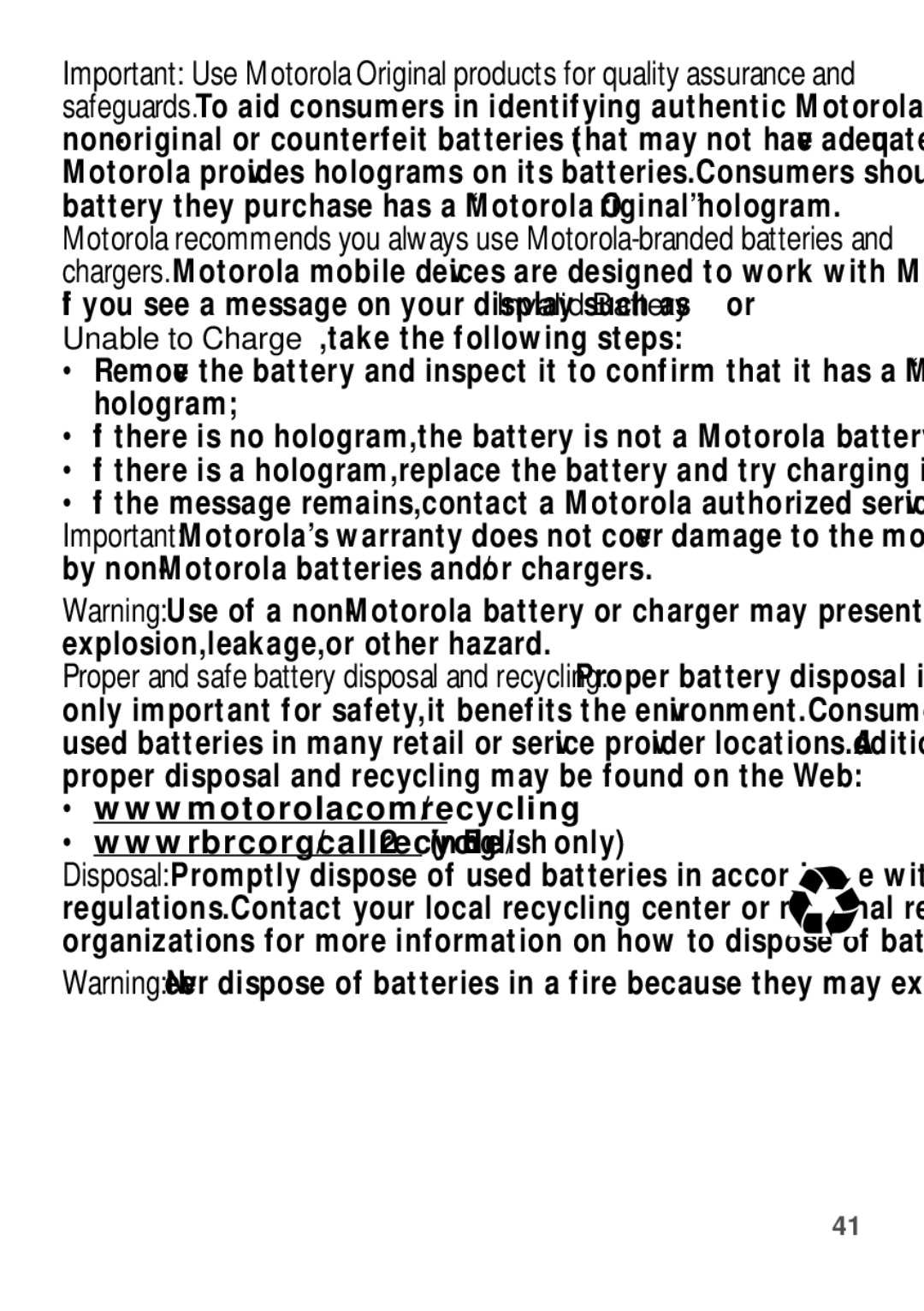 Motorola WX345 manual 032375o 