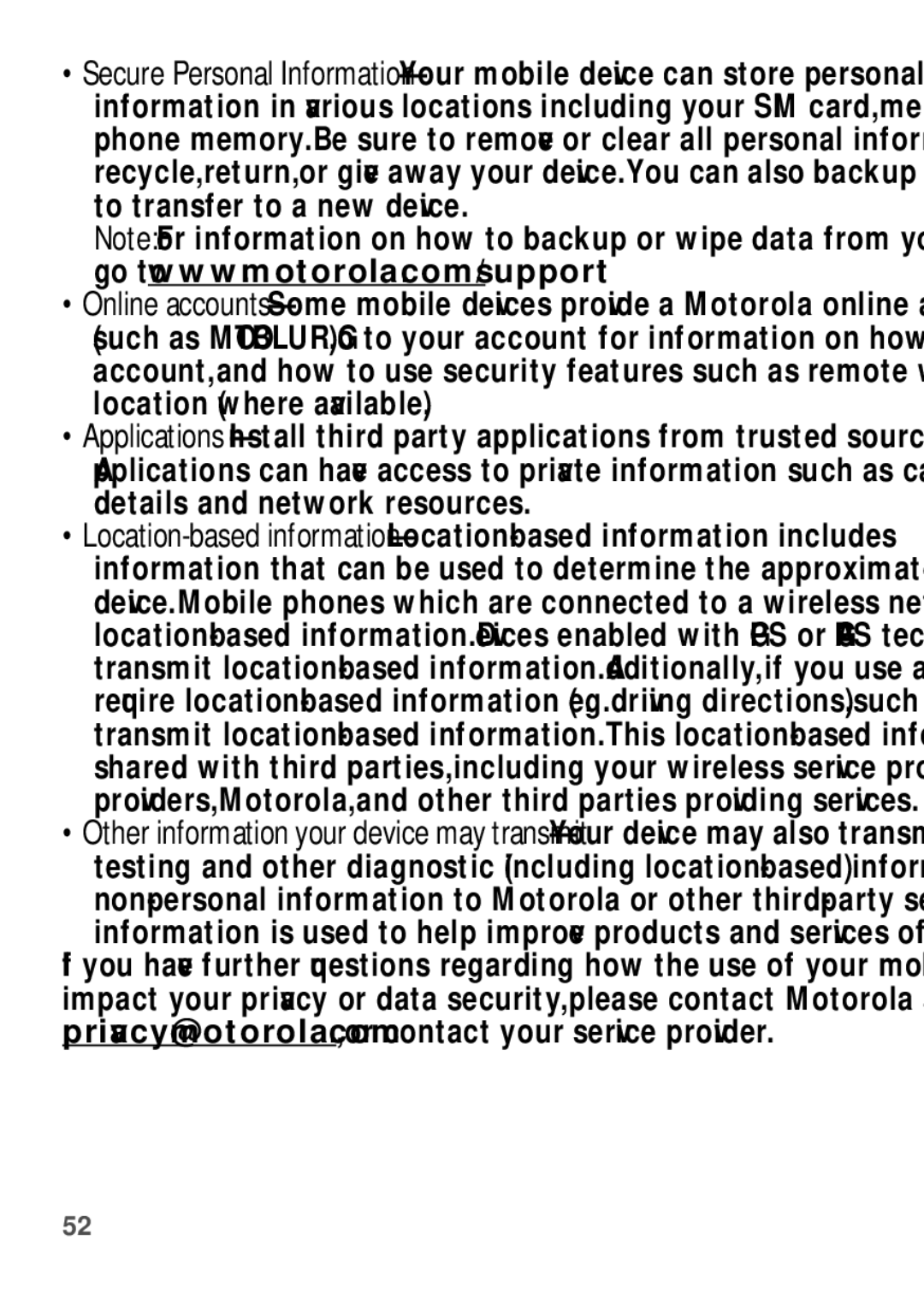 Motorola WX345 manual 