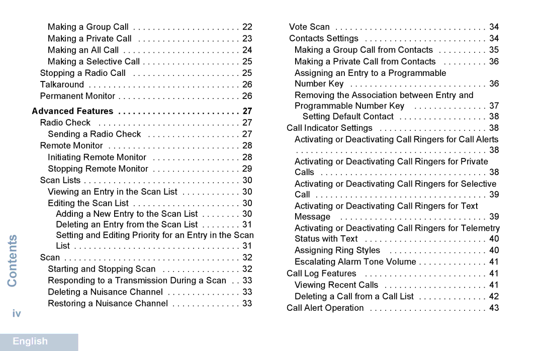 Motorola XPR 5550 manual Activating or Deactivating Call Ringers for Text 