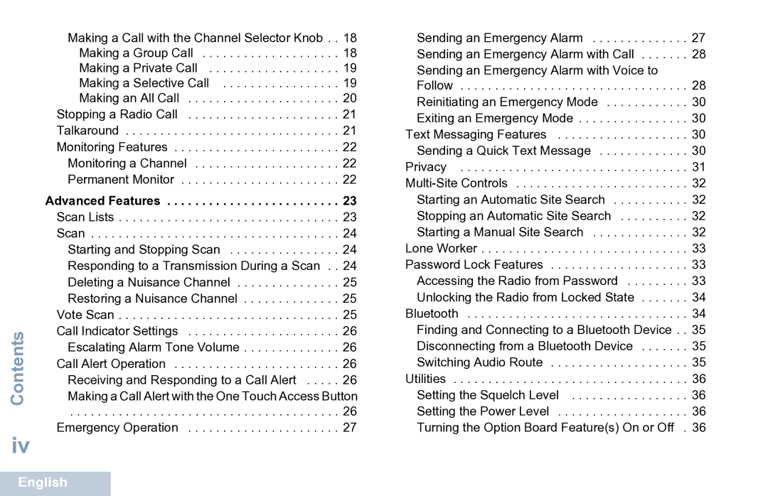 Motorola XPR 7350 manual Emergency Operation 