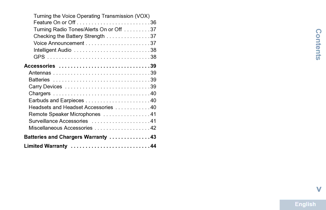 Motorola XPR 7350 manual Contents 