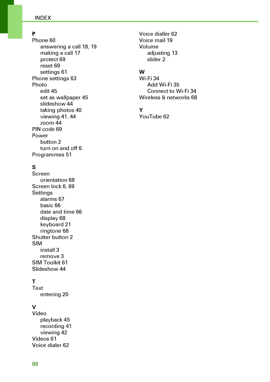 Motorola XT502 manual Sim 