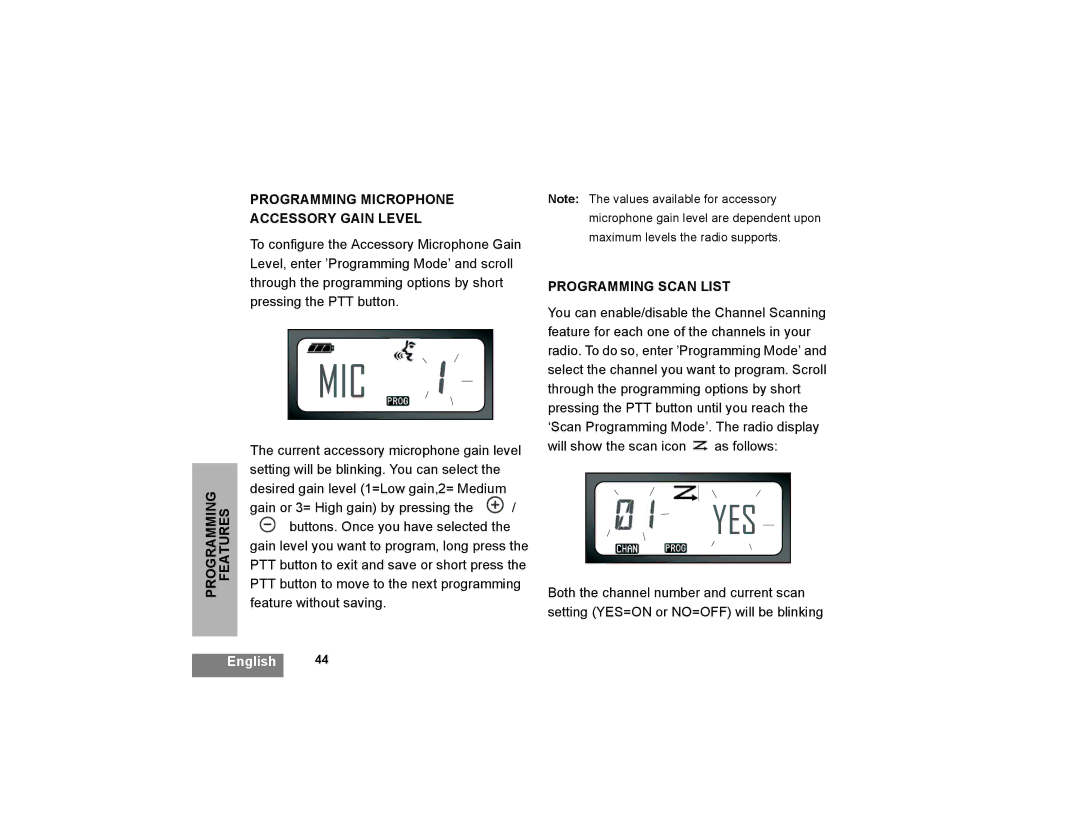 Motorola XTNi Series manual Yes, Programming Scan List 