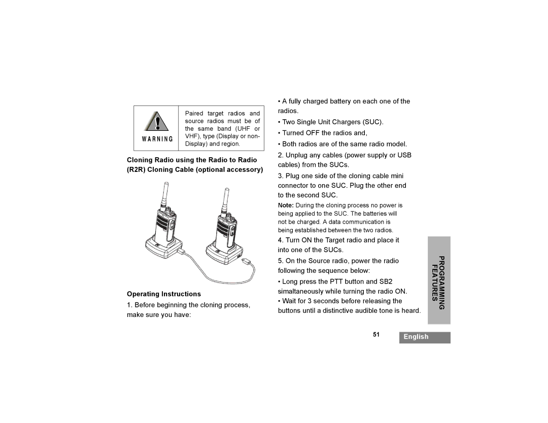 Motorola XTNi Series manual Turn on the Target radio and place it Into one of the SUCs 