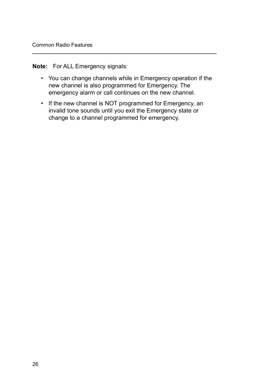 Motorola XTSTM 1500 manual Common Radio Features 