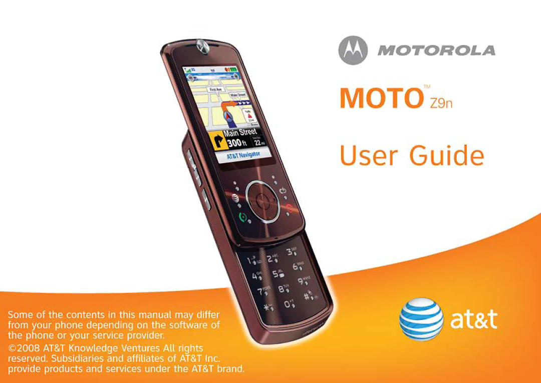 Motorola Z9n manual 