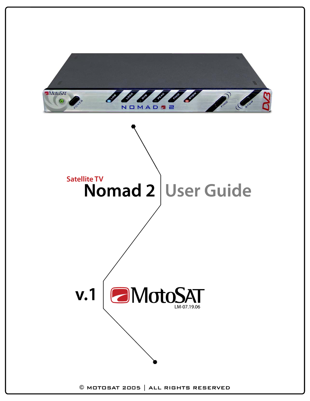 MotoSAT Nomad 2 manual 