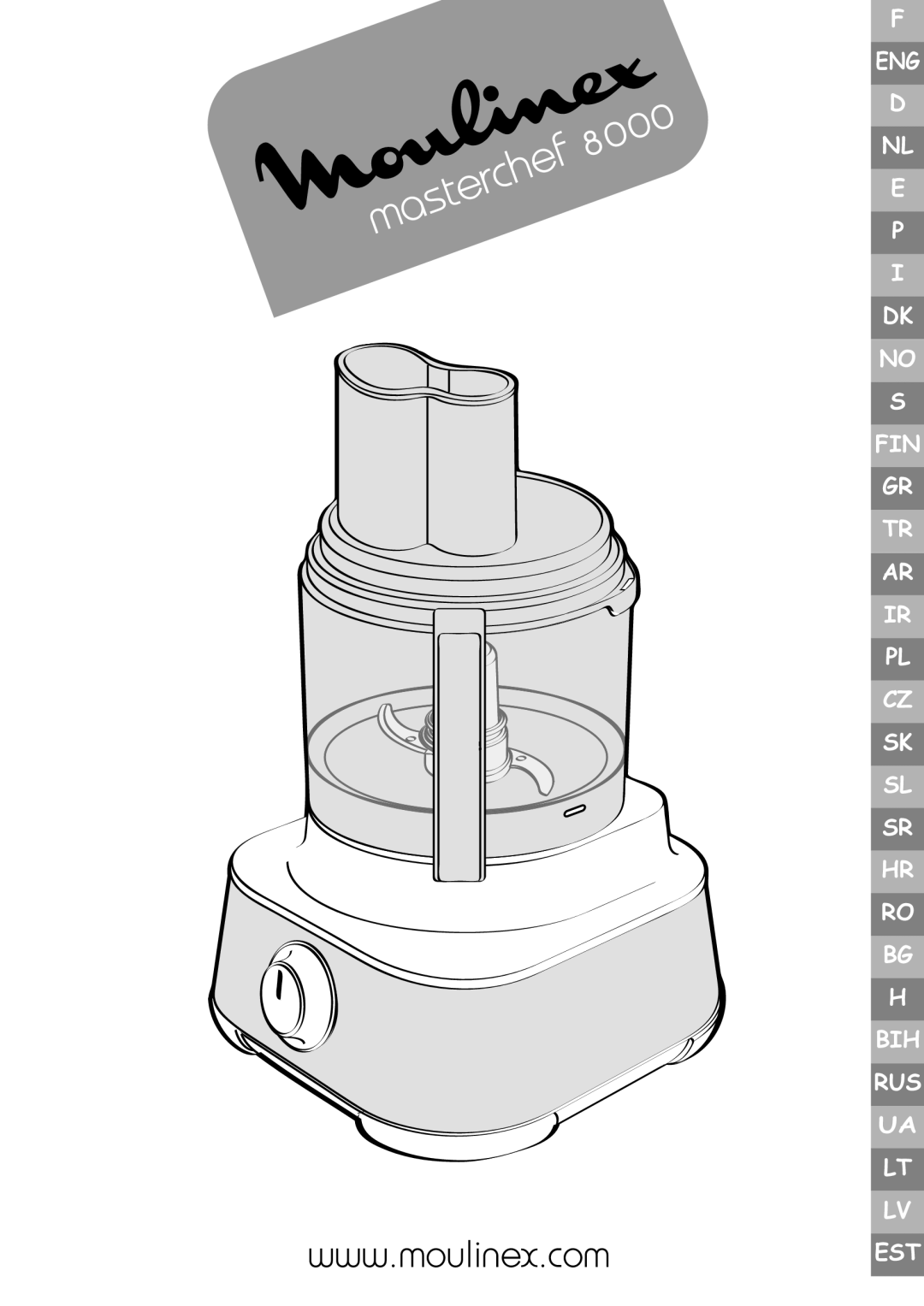 Moulinex 8000 manual Masterchef 