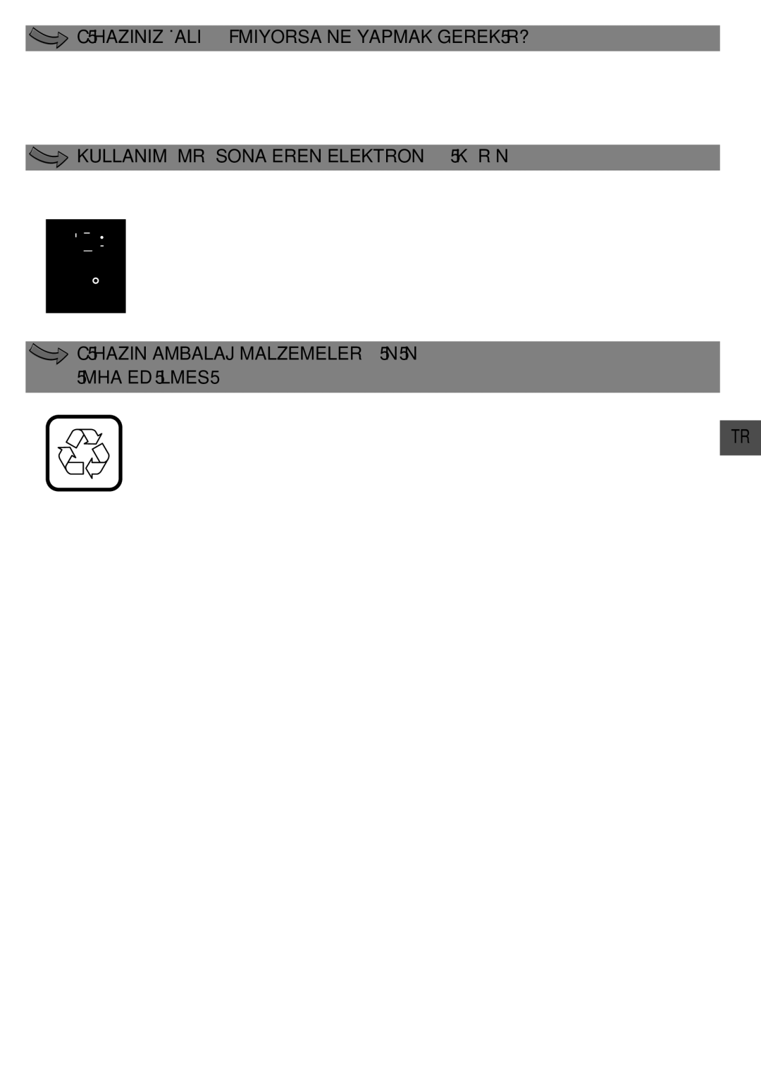 Moulinex 8000 manual Haziniz Çalişmiyorsa NE Yapmak Gerek R?, Kullanim Ömrü Sona Eren Elektron K Ürün, Deee TAL 