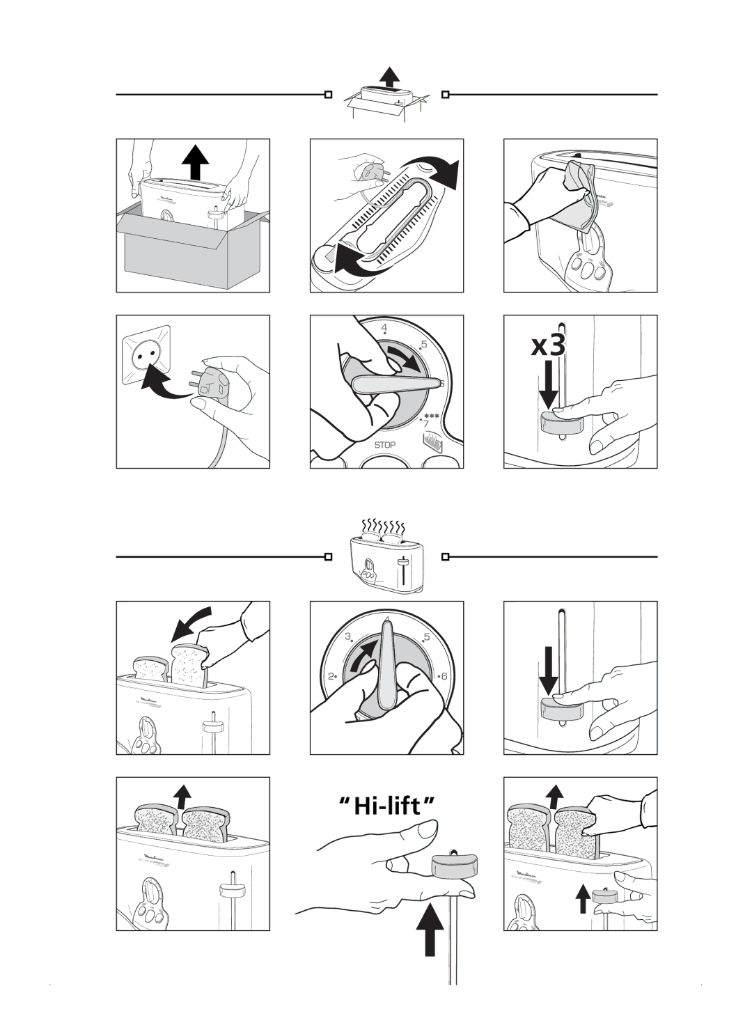 Moulinex Isilys Express manual Hi-lift 