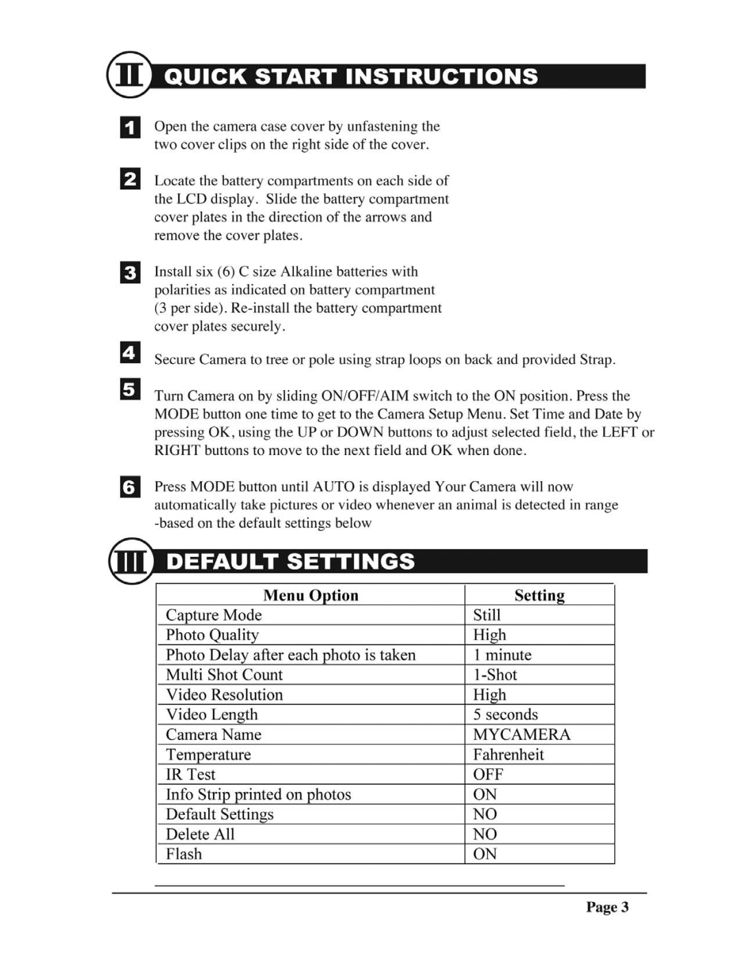 Moultrie I35 manual 