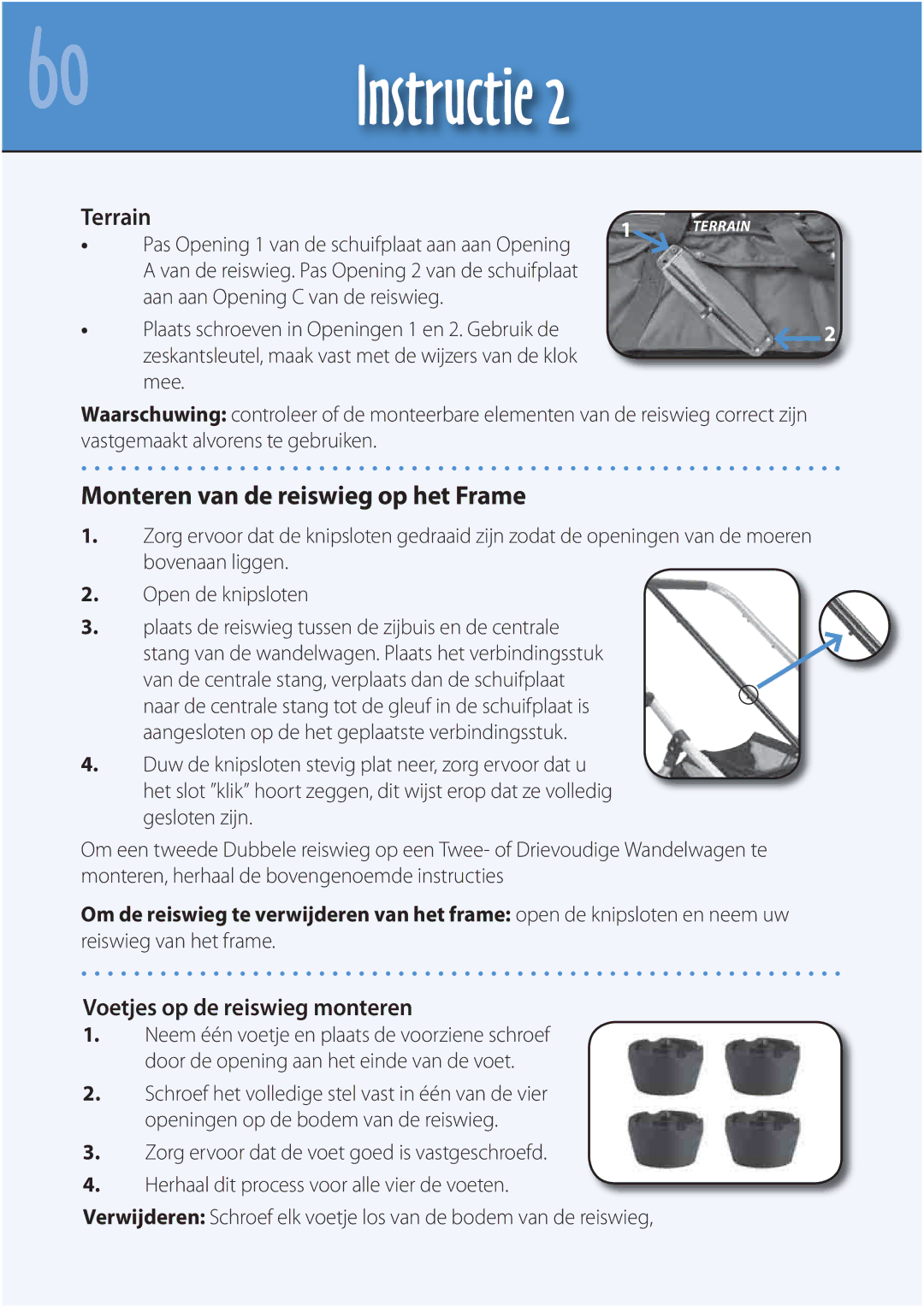 Mountain Buggy Carrycot manual Monteren van de reiswieg op het Frame, Terrain 