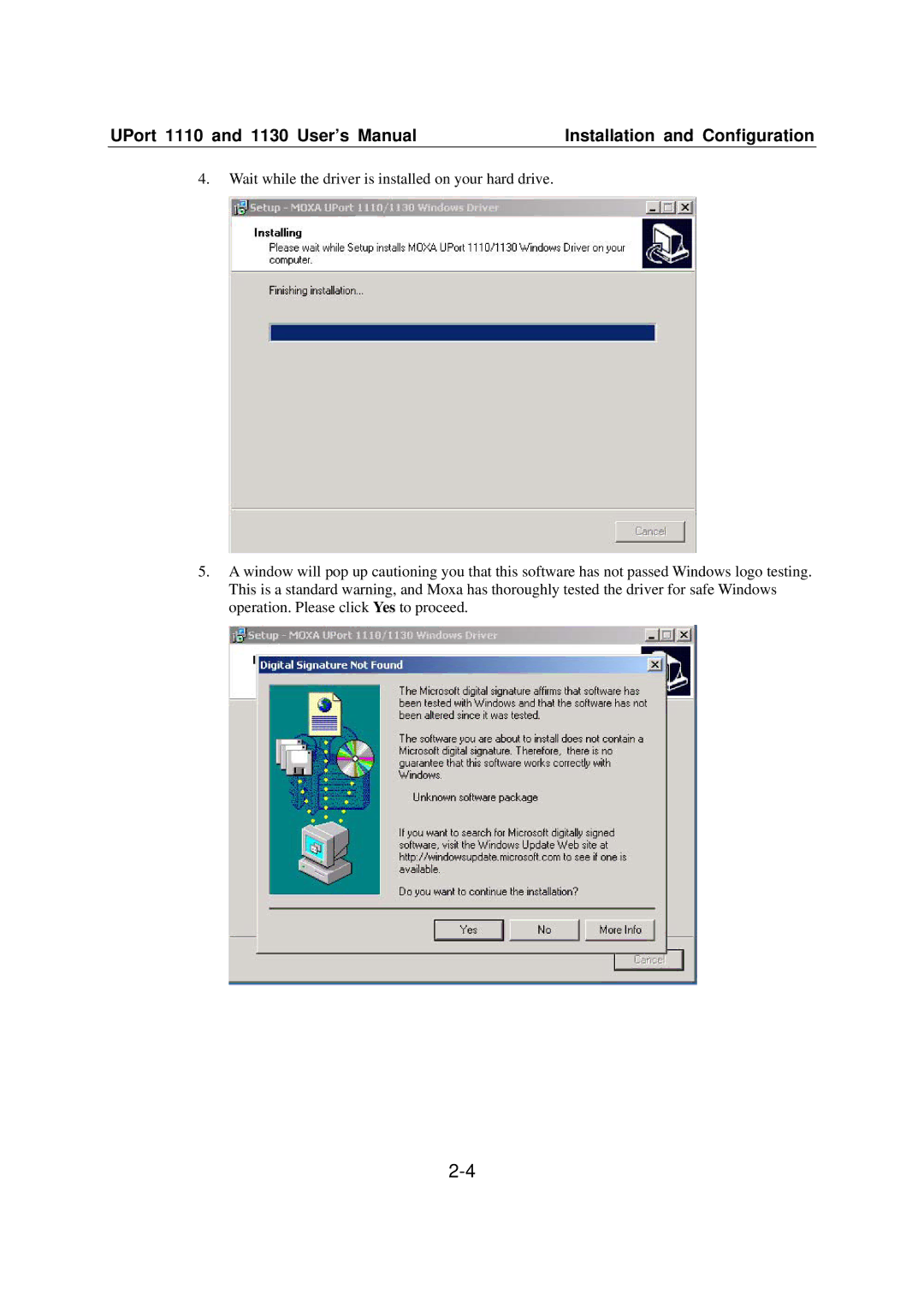 Moxa Technologies 1110 user manual 