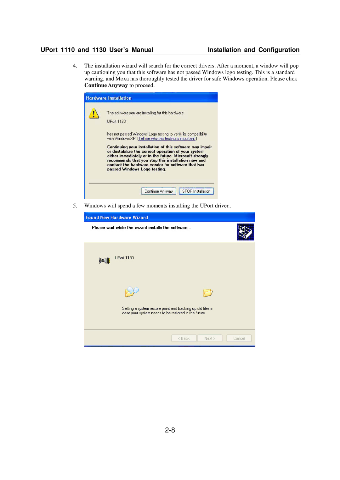 Moxa Technologies 1110 user manual 