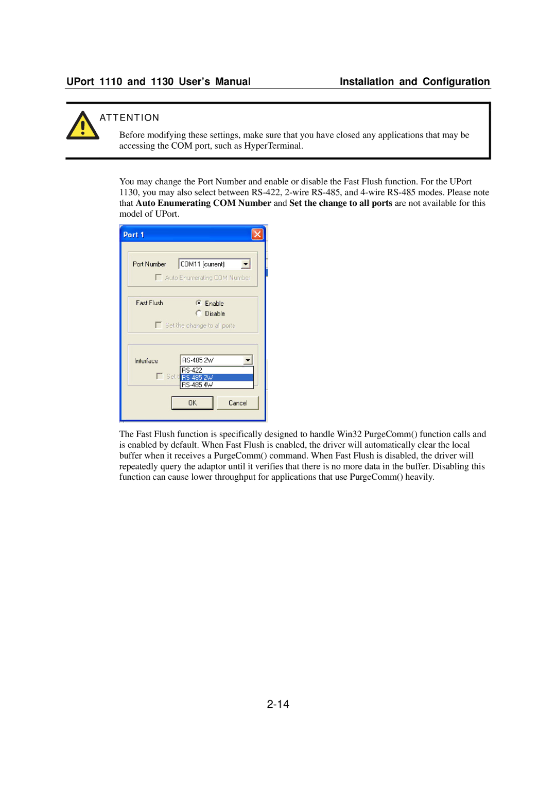 Moxa Technologies 1110 user manual 