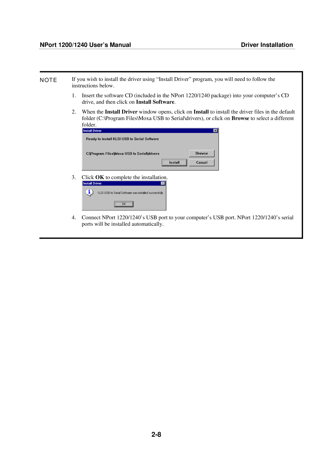 Moxa Technologies 1220, 1240 user manual Instructions below 