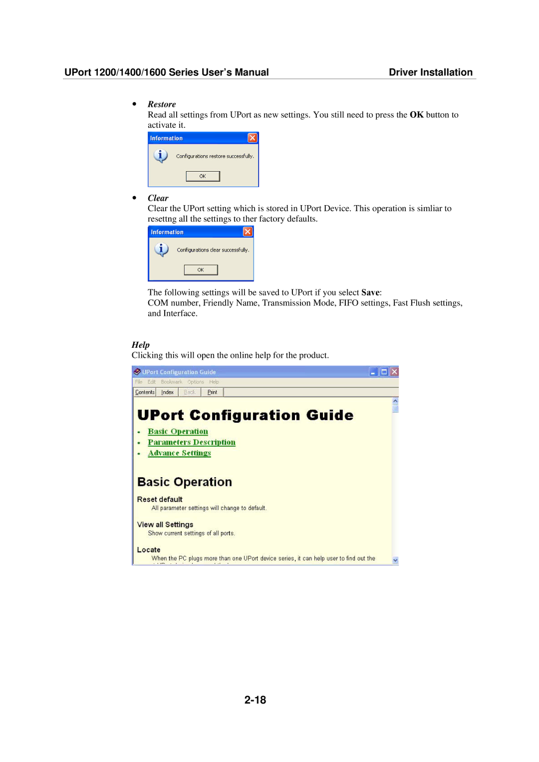 Moxa Technologies 1600, 1400, 1200 user manual Help 