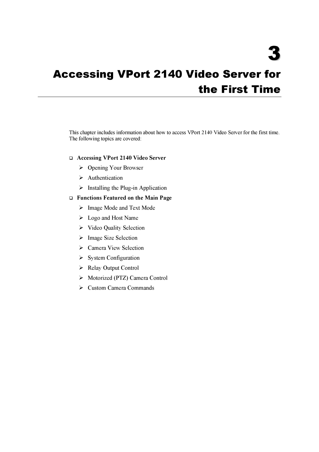 Moxa Technologies user manual Accessing VPort 2140 Video Server for the First Time 