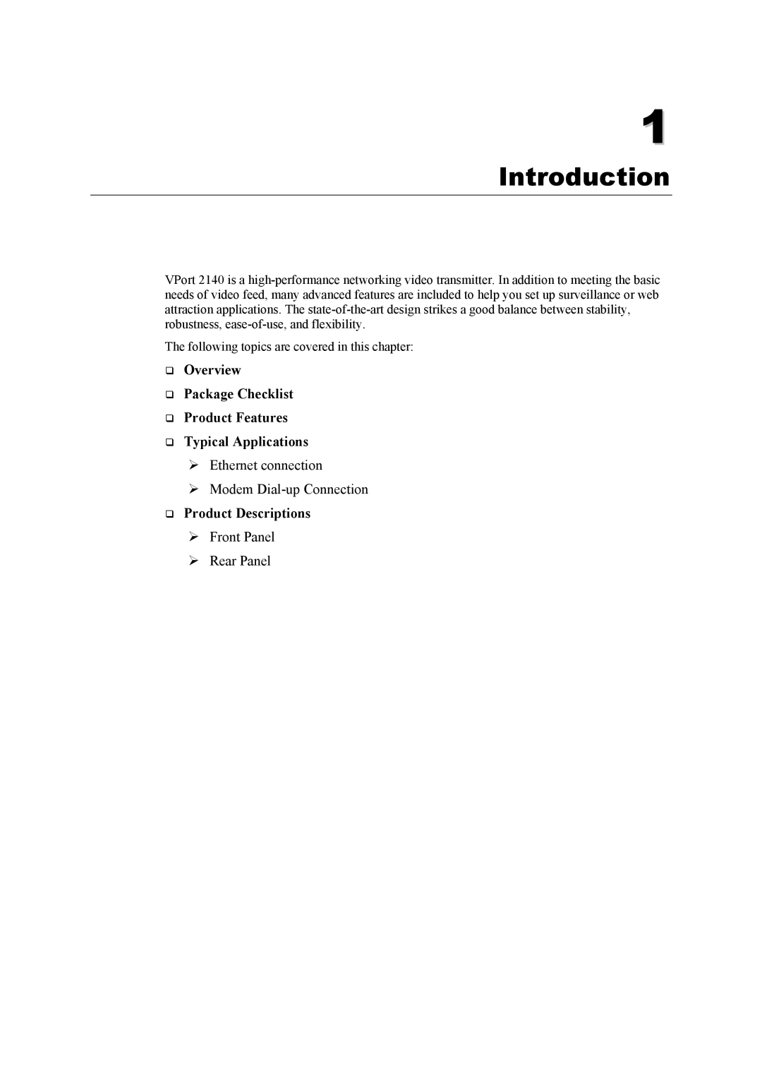 Moxa Technologies 2140 user manual Introduction 