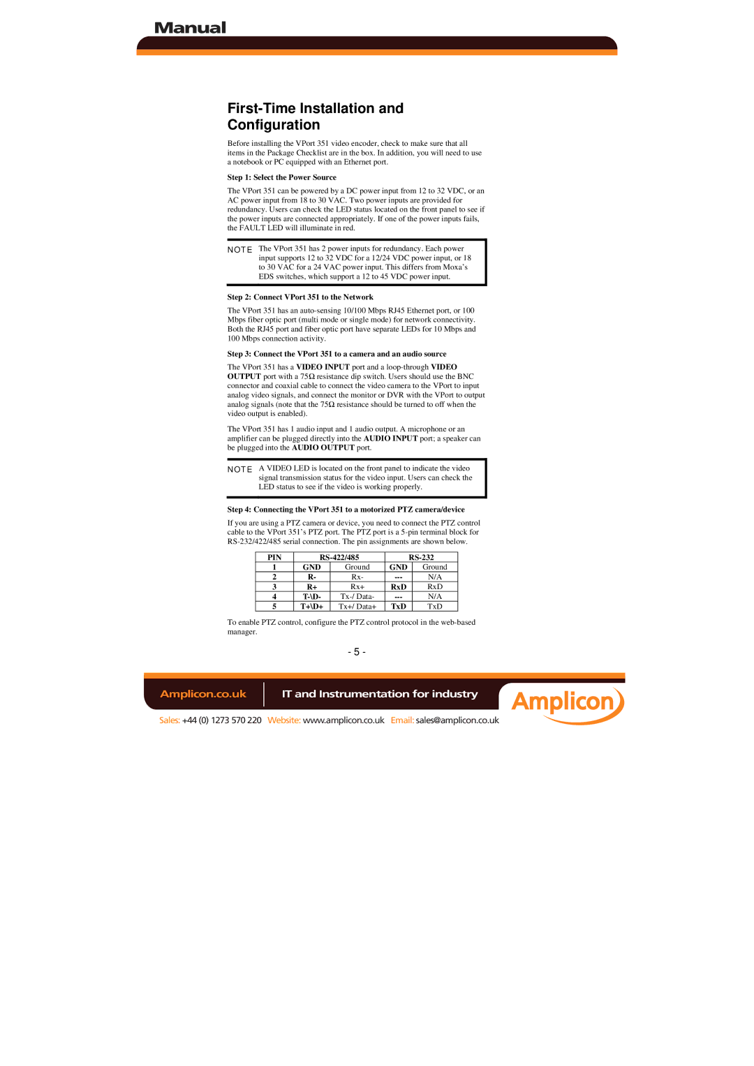 Moxa Technologies 351 manual First-Time Installation Configuration 