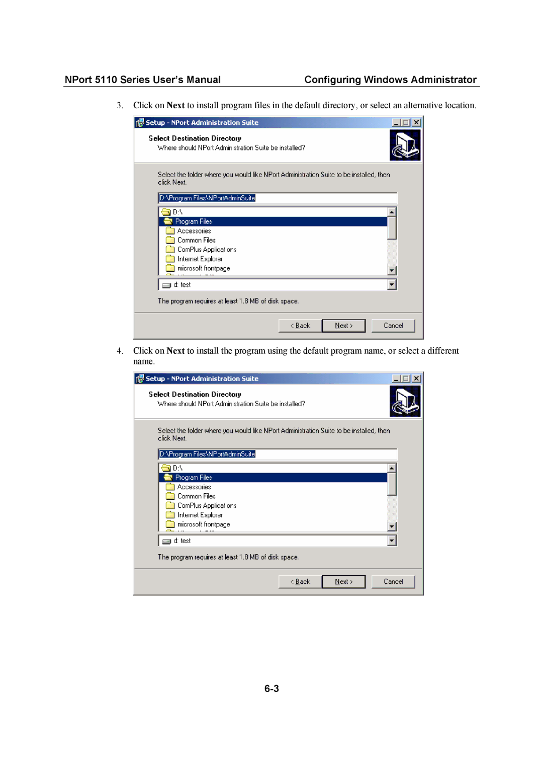 Moxa Technologies 5110 Series user manual 