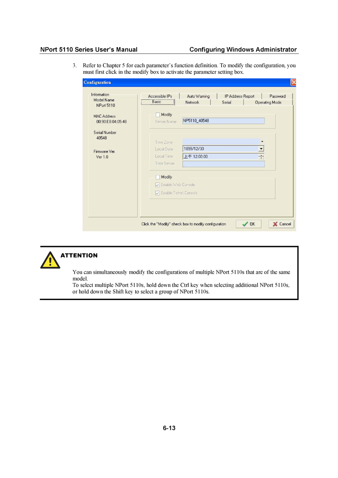 Moxa Technologies 5110 Series user manual 