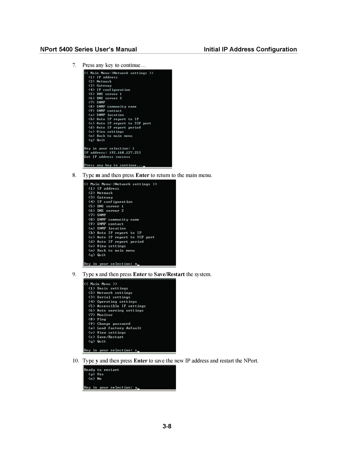 Moxa Technologies 5400 Series user manual 