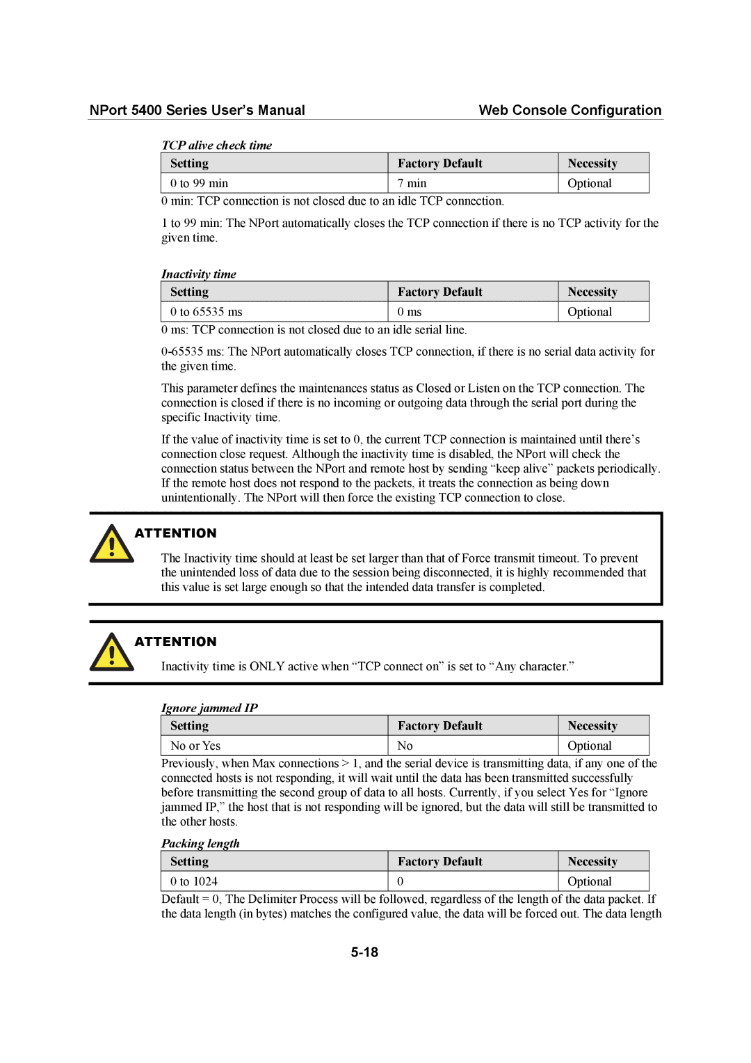 Moxa Technologies user manual NPort 5400 Series User’s Manual Web Console Configuration 