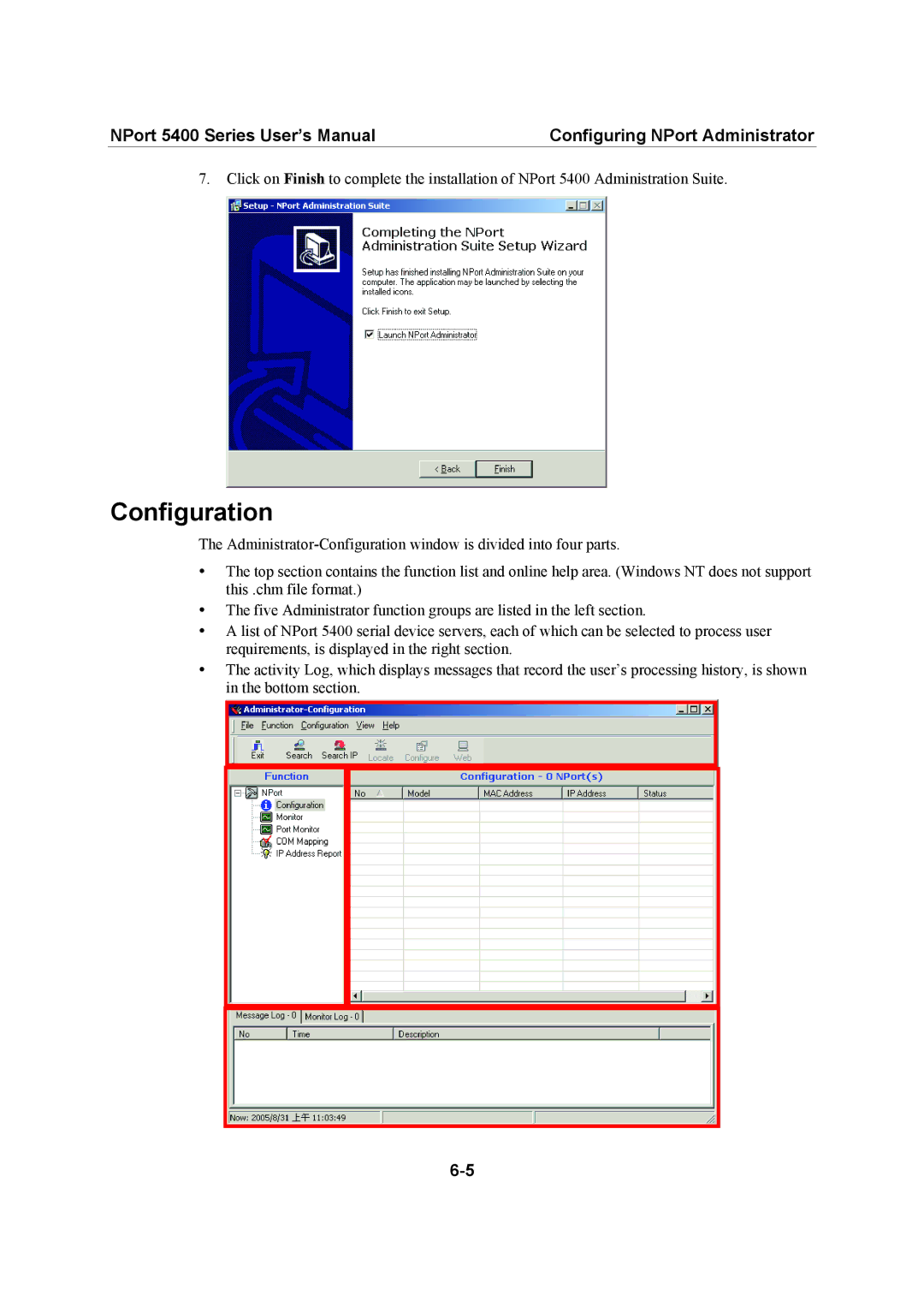 Moxa Technologies 5400 Series user manual Configuration 