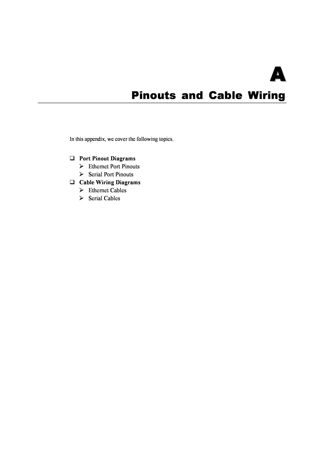 Moxa Technologies 5400 Series user manual Pinouts and Cable Wiring, ‰ Port Pinout Diagrams, ‰ Cable Wiring Diagrams 