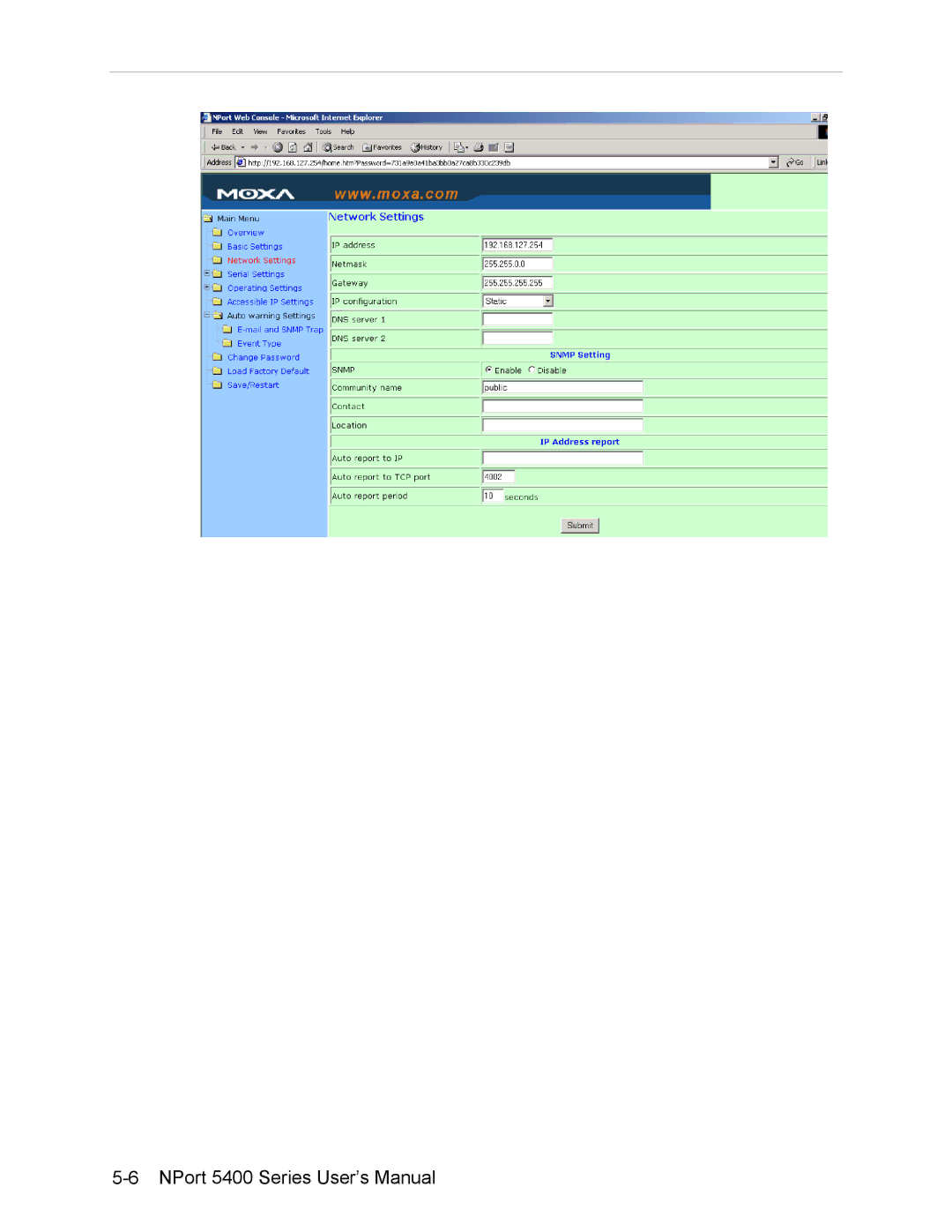 Moxa Technologies user manual NPort 5400 Series User’s Manual 