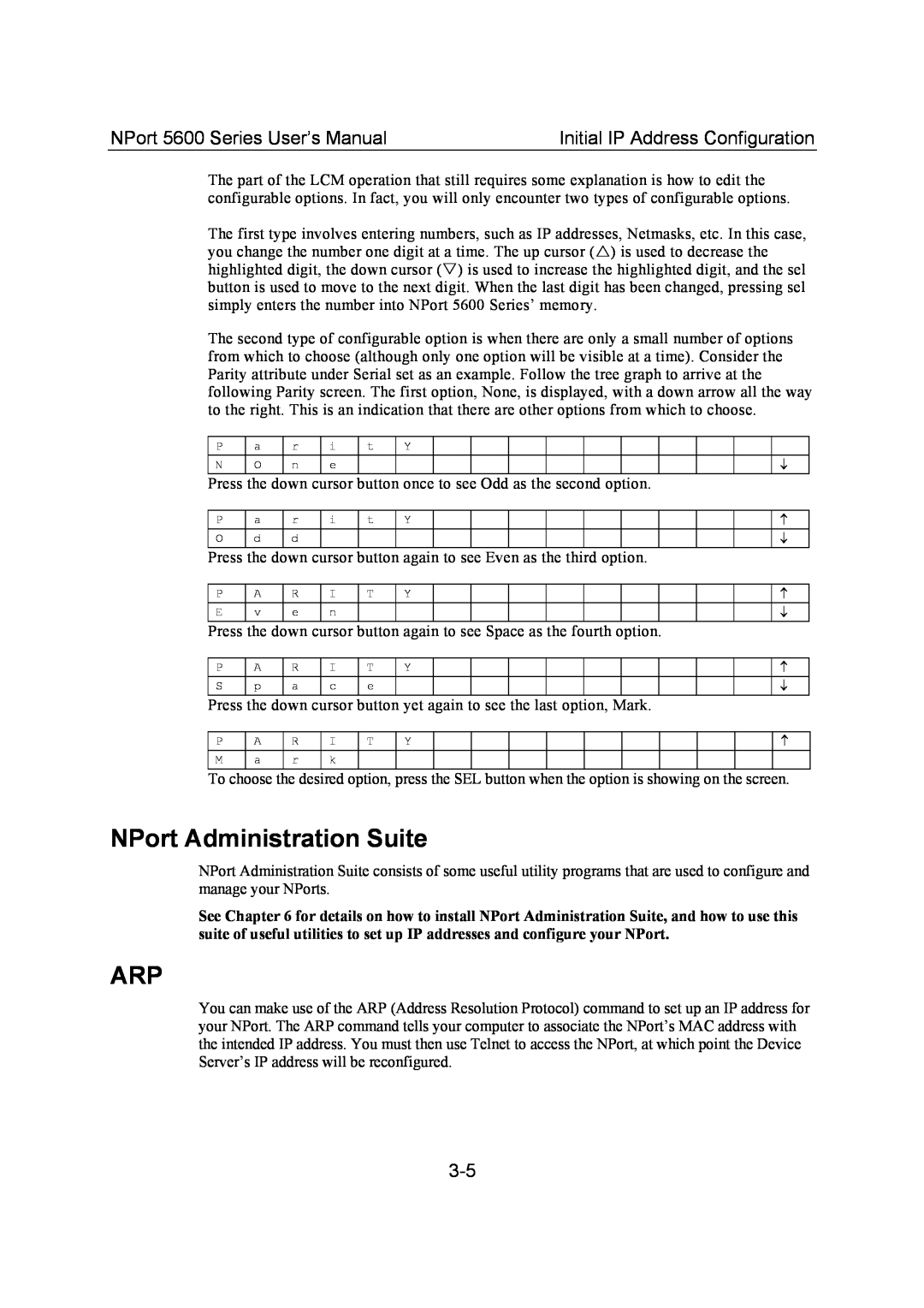 Moxa Technologies NPort Administration Suite, NPort 5600 Series User’s Manual, Initial IP Address Configuration 