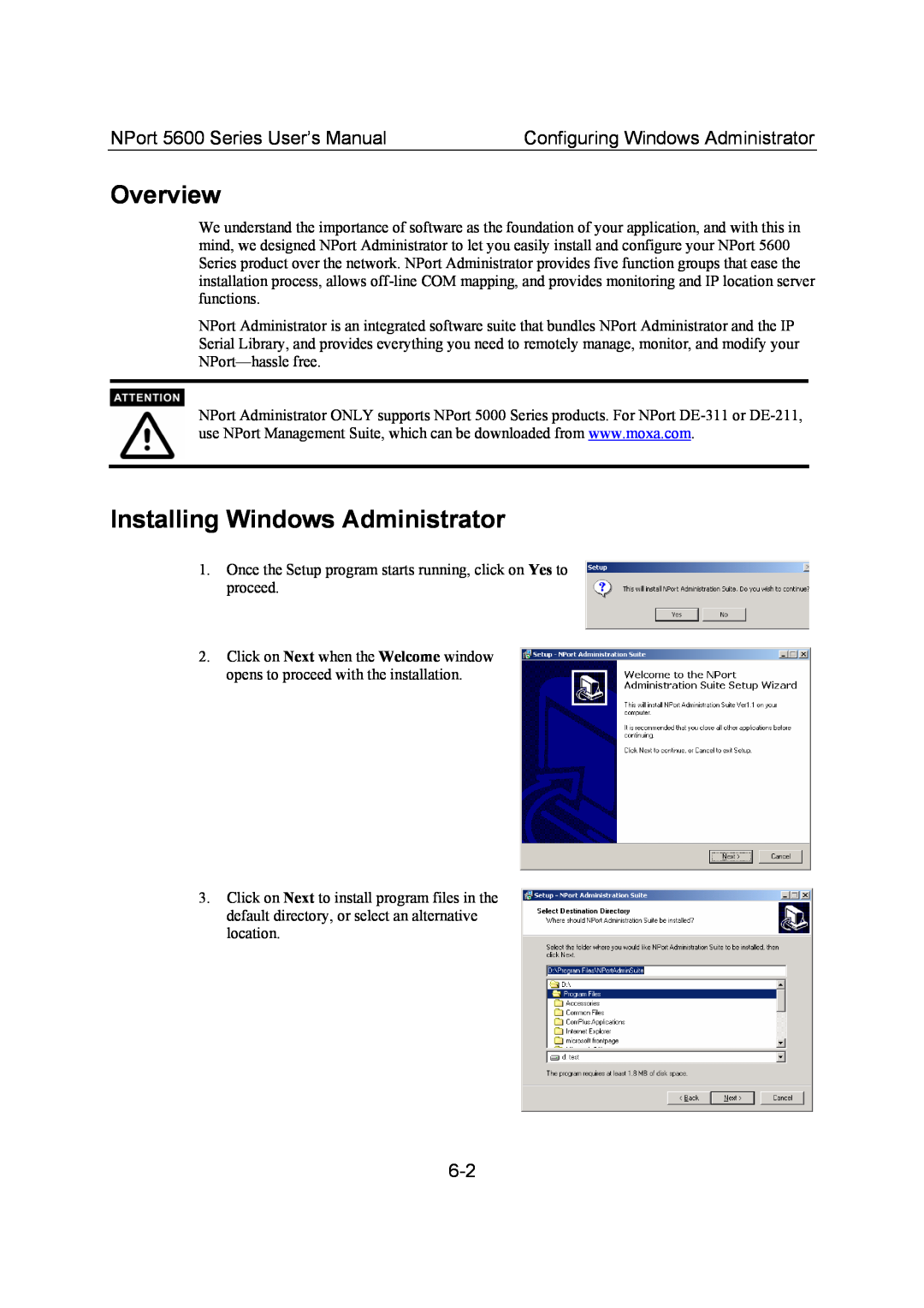 Moxa Technologies 5600 user manual Installing Windows Administrator, Configuring Windows Administrator, Overview 