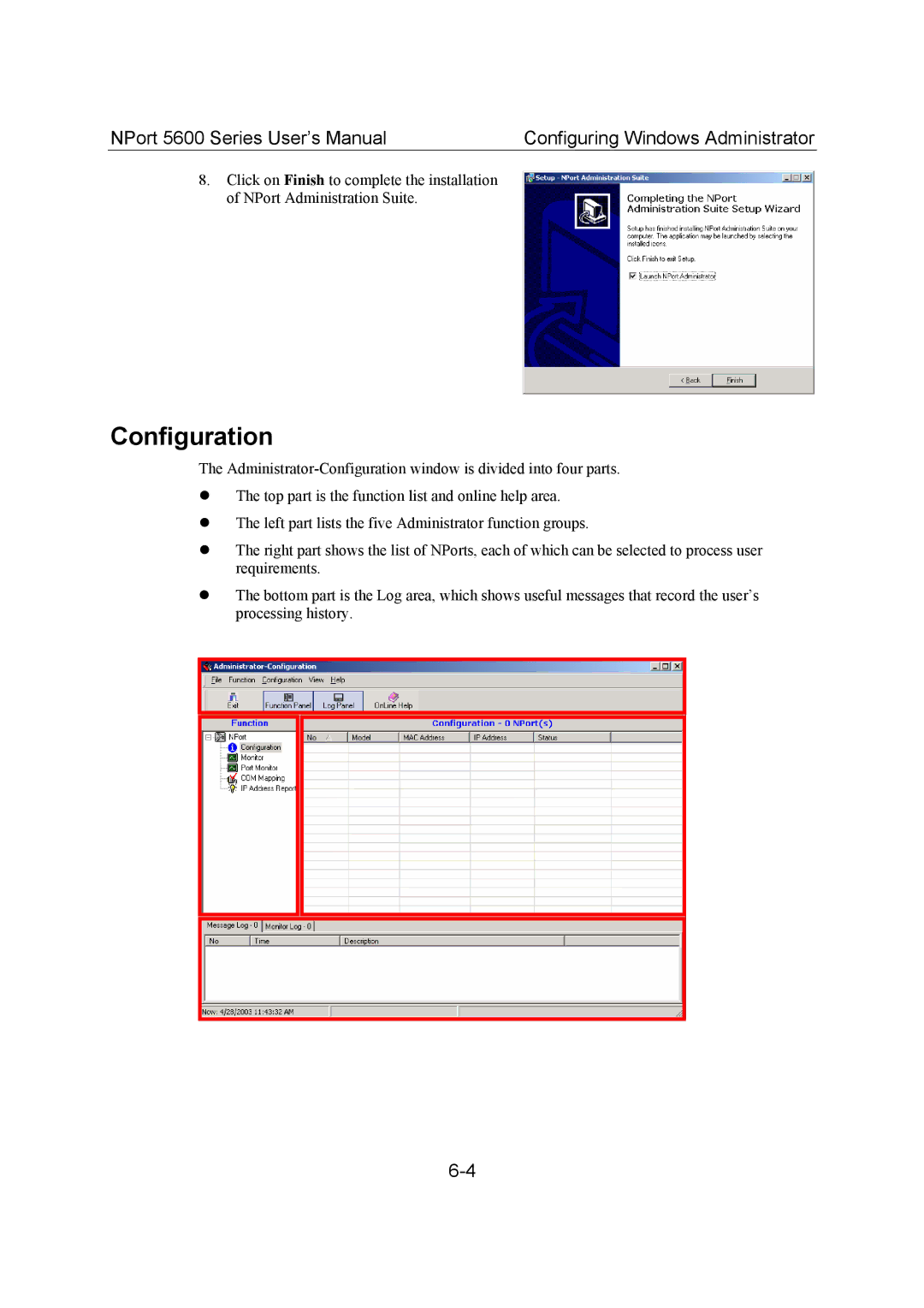 Moxa Technologies 5600 user manual Configuration 