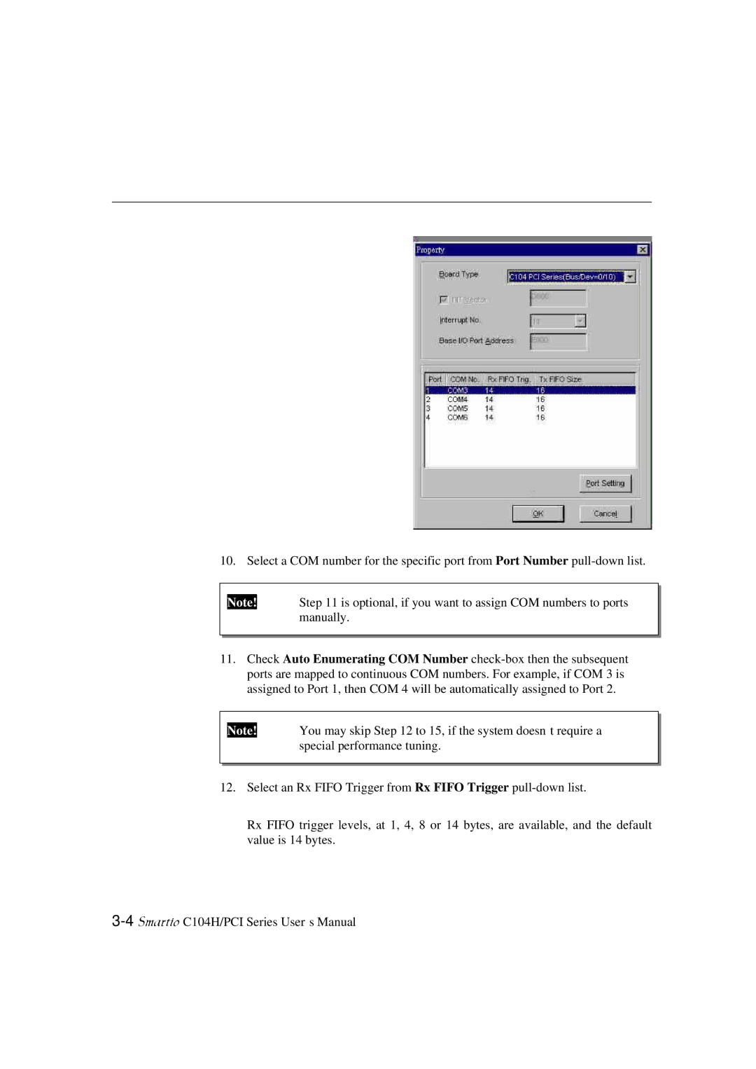 Moxa Technologies C104H/PCI Series user manual 