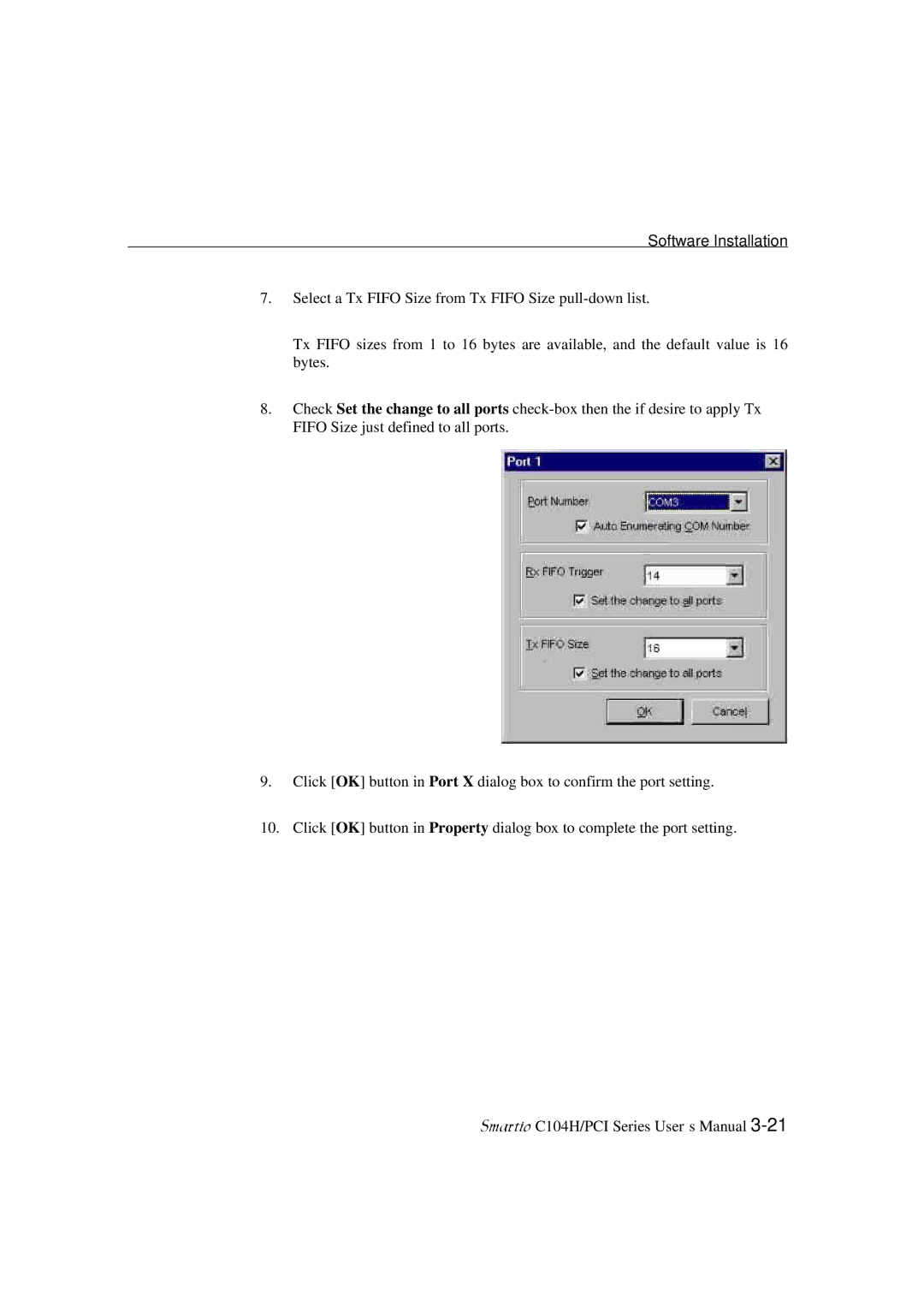 Moxa Technologies C104H/PCI Series user manual Software Installation 