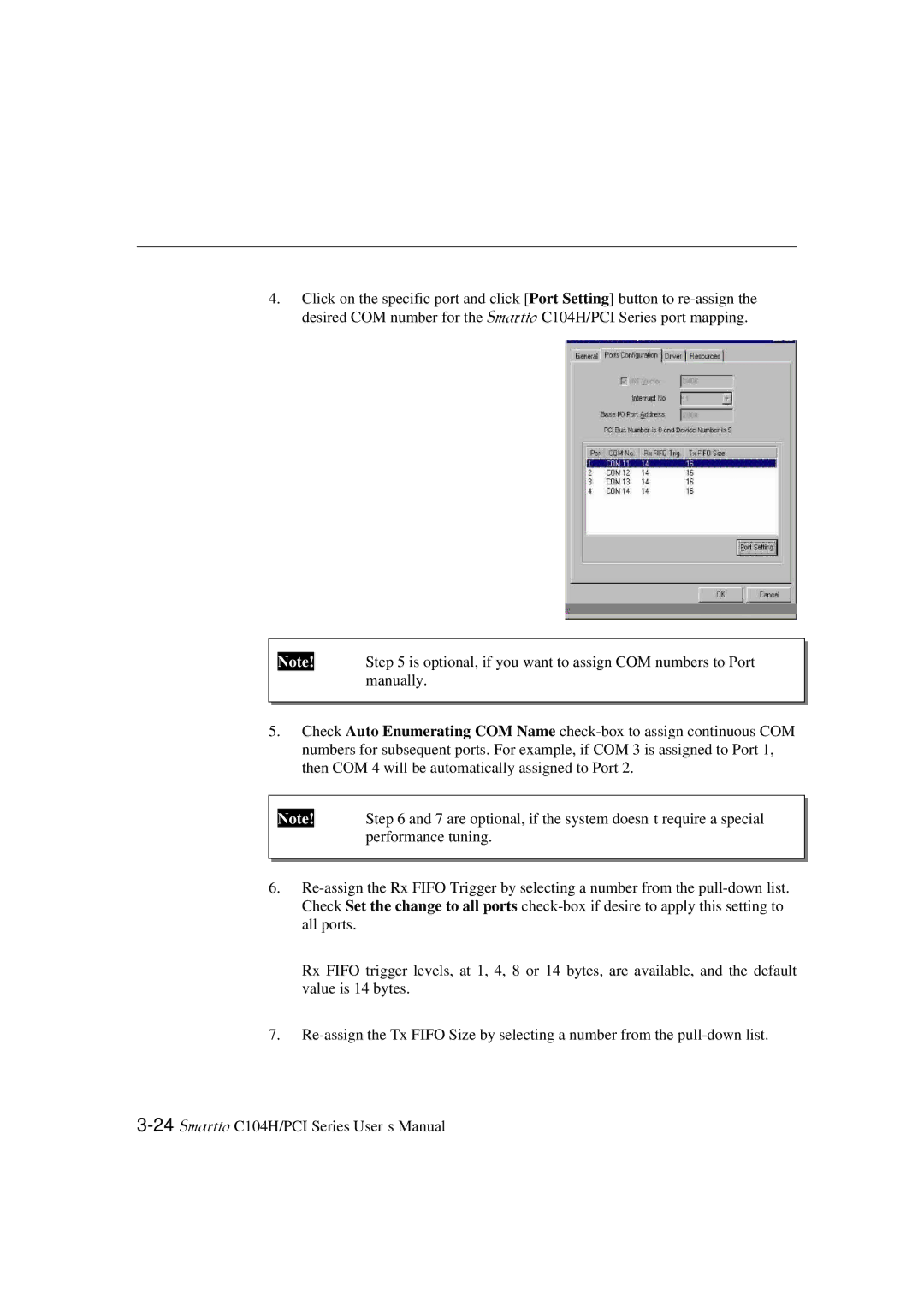 Moxa Technologies C104H/PCI Series user manual 