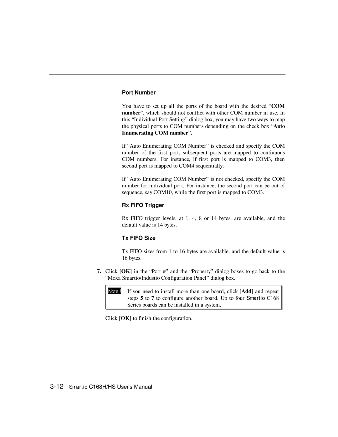 Moxa Technologies C168HS user manual 12Smartio C168H/HS User’s Manual 