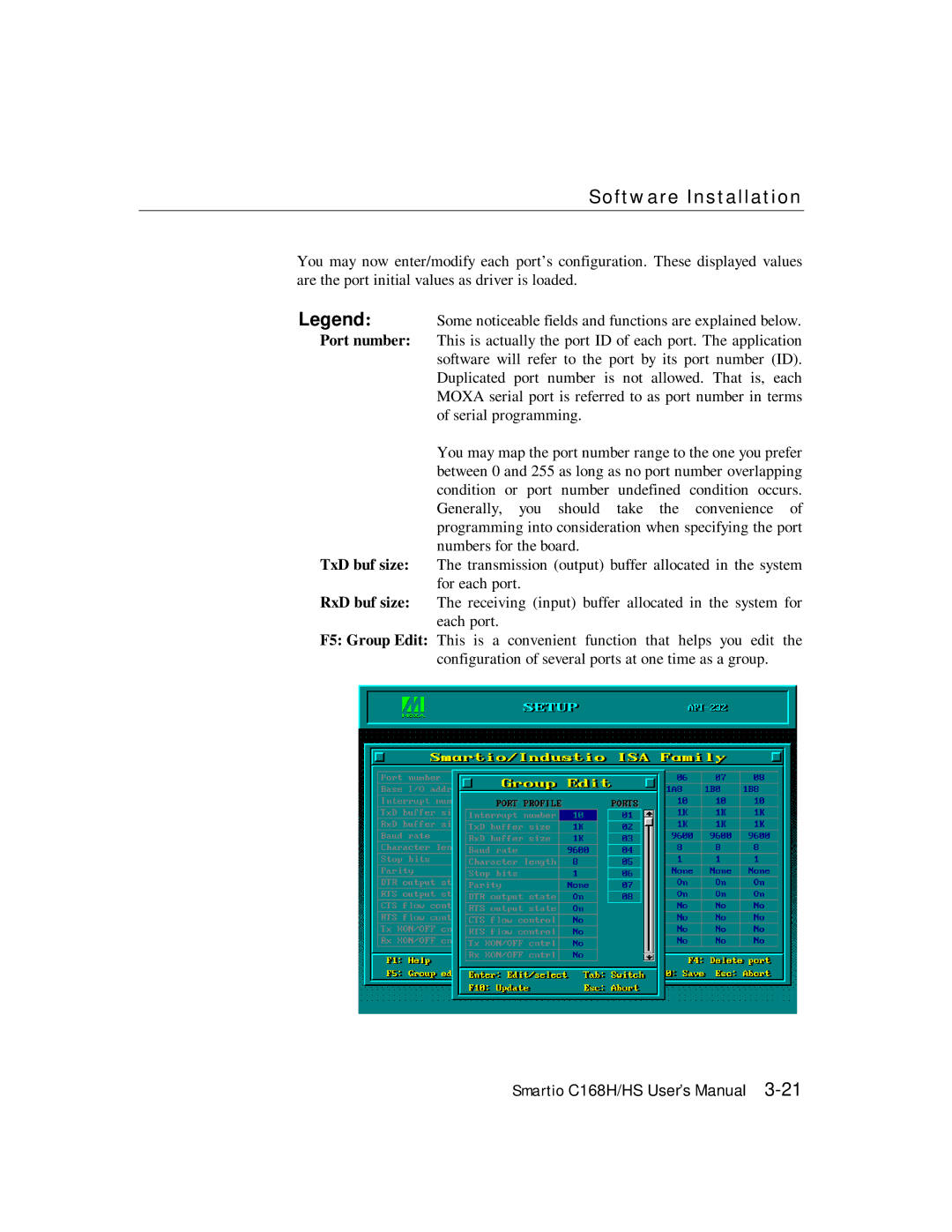 Moxa Technologies C168HS user manual Software Installation 