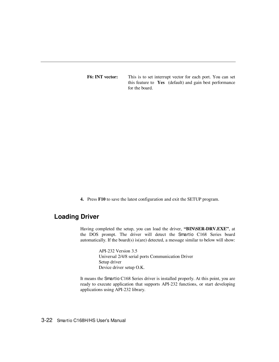 Moxa Technologies C168HS user manual Loading Driver 