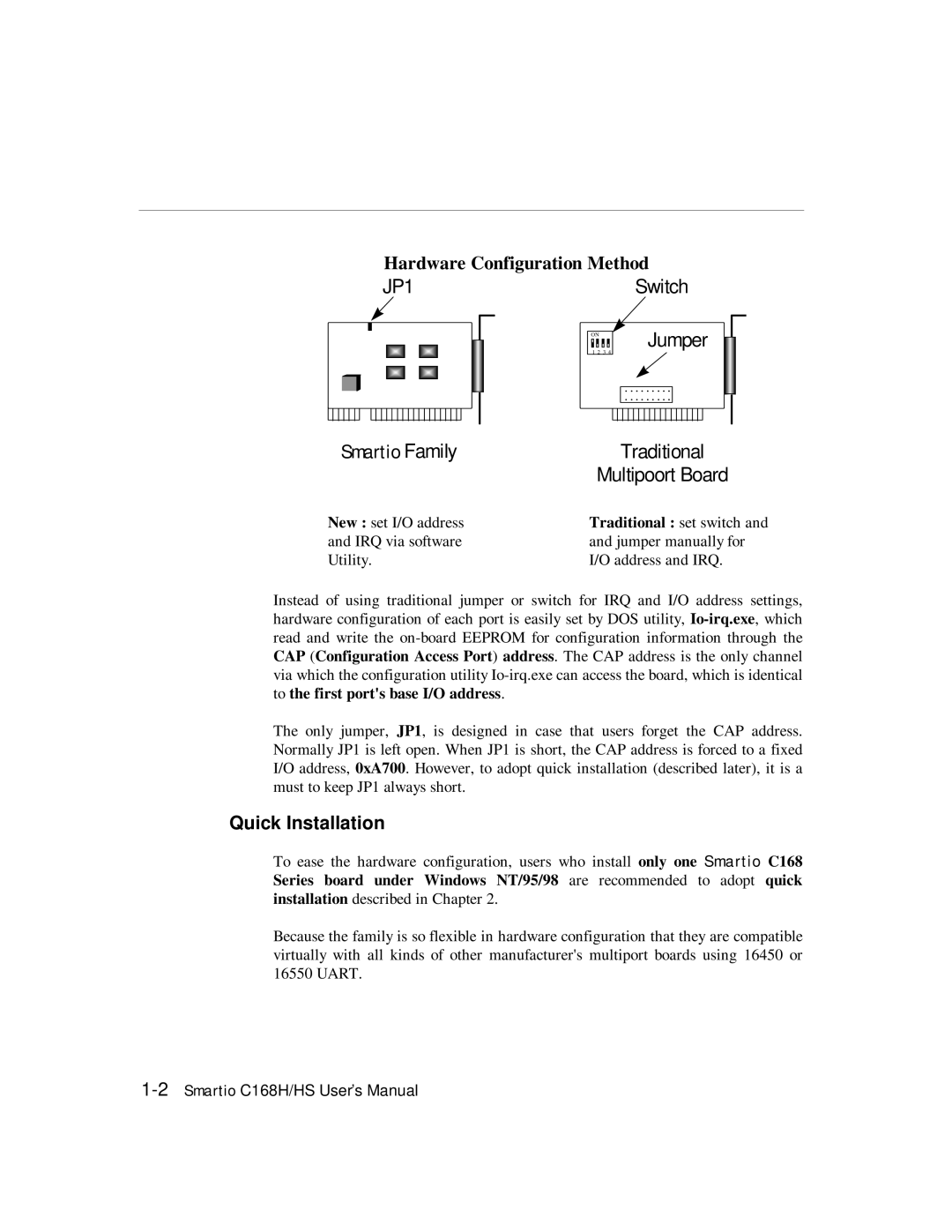 Moxa Technologies C168HS user manual JP1, Quick Installation 