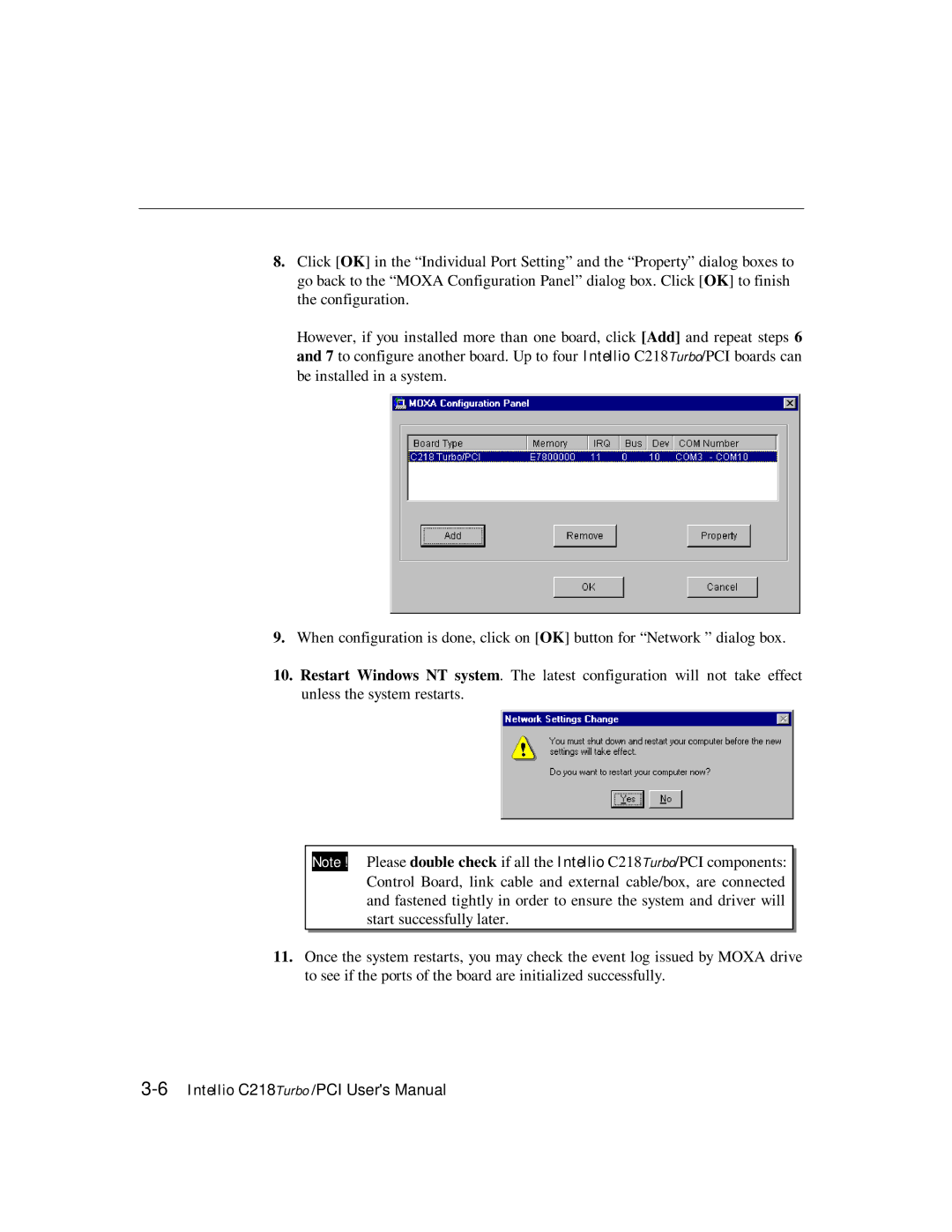 Moxa Technologies C218 user manual 