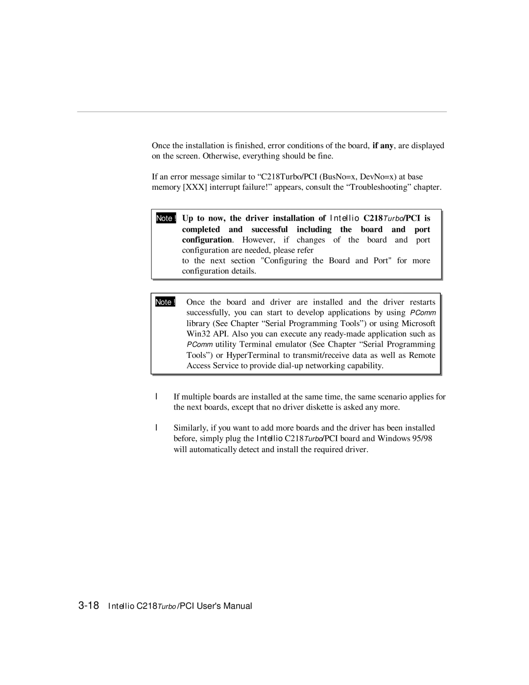 Moxa Technologies C218 user manual 