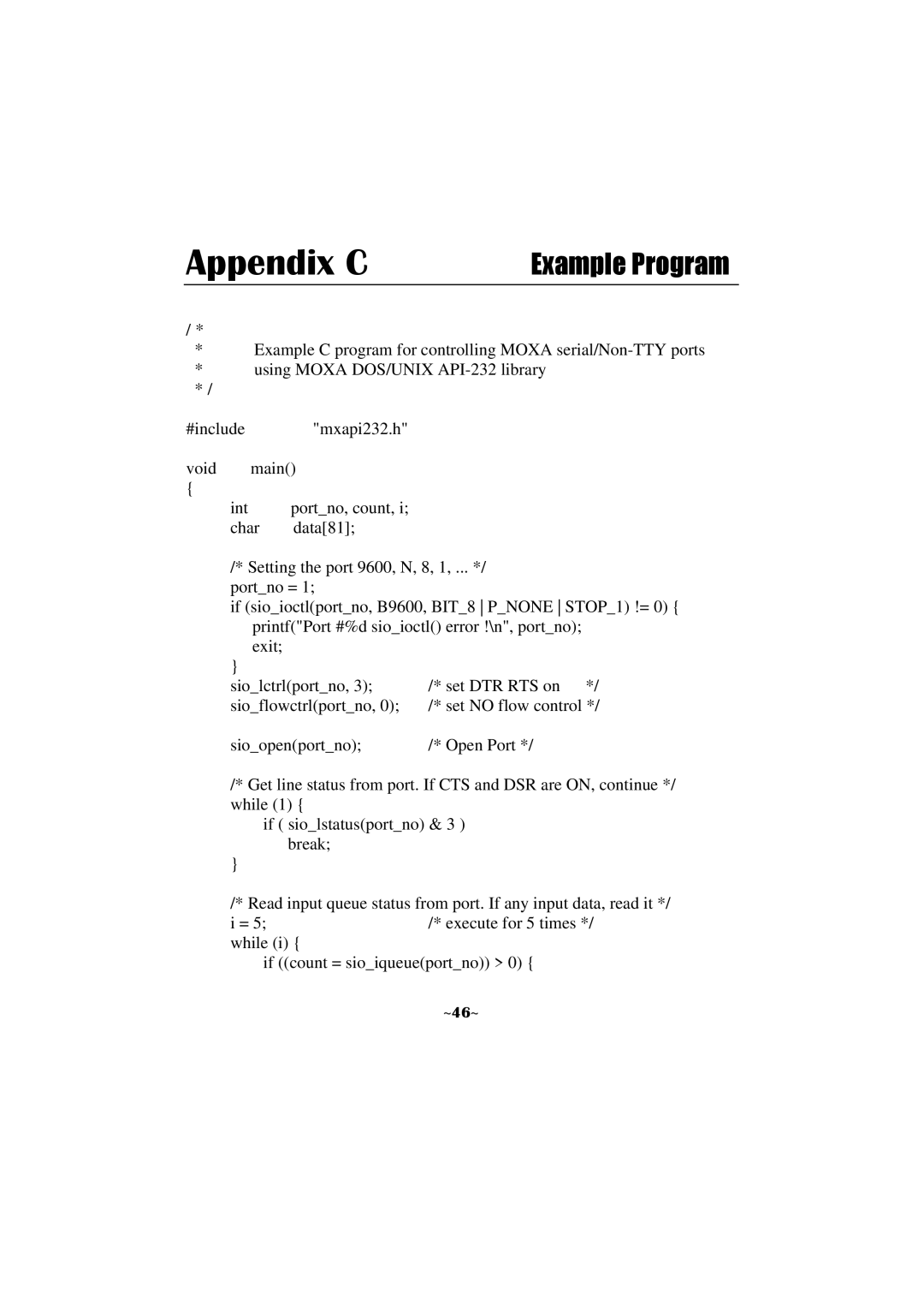 Moxa Technologies C360 manual Appendix C 