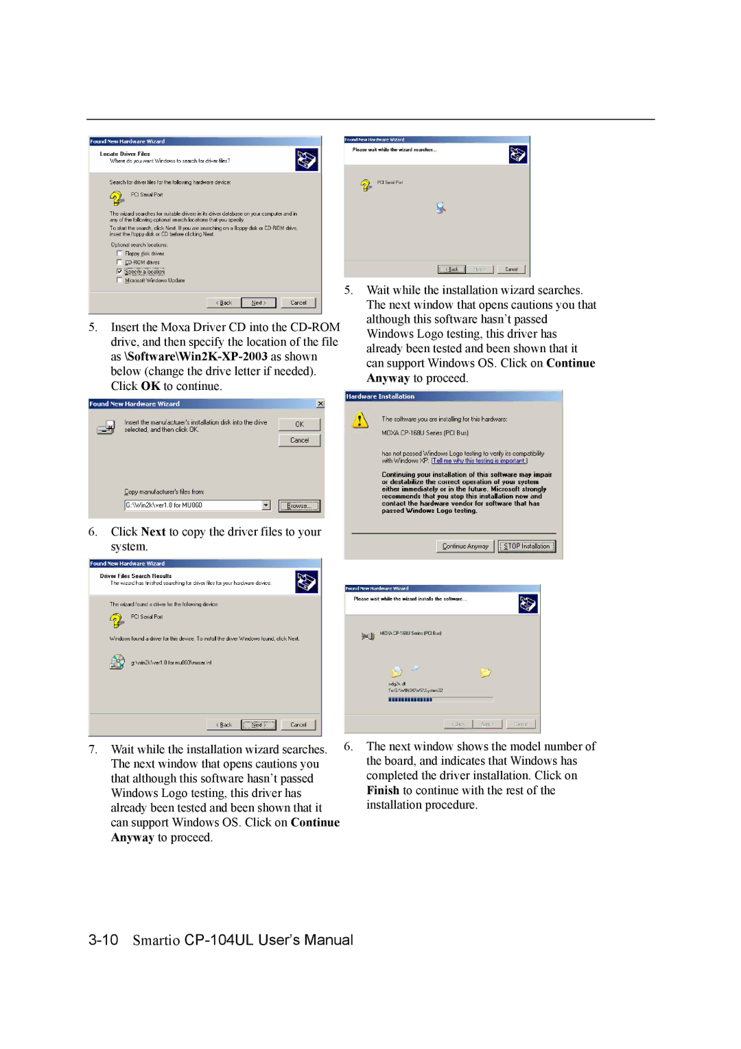 Moxa Technologies user manual Smartio CP-104UL User’s Manual 