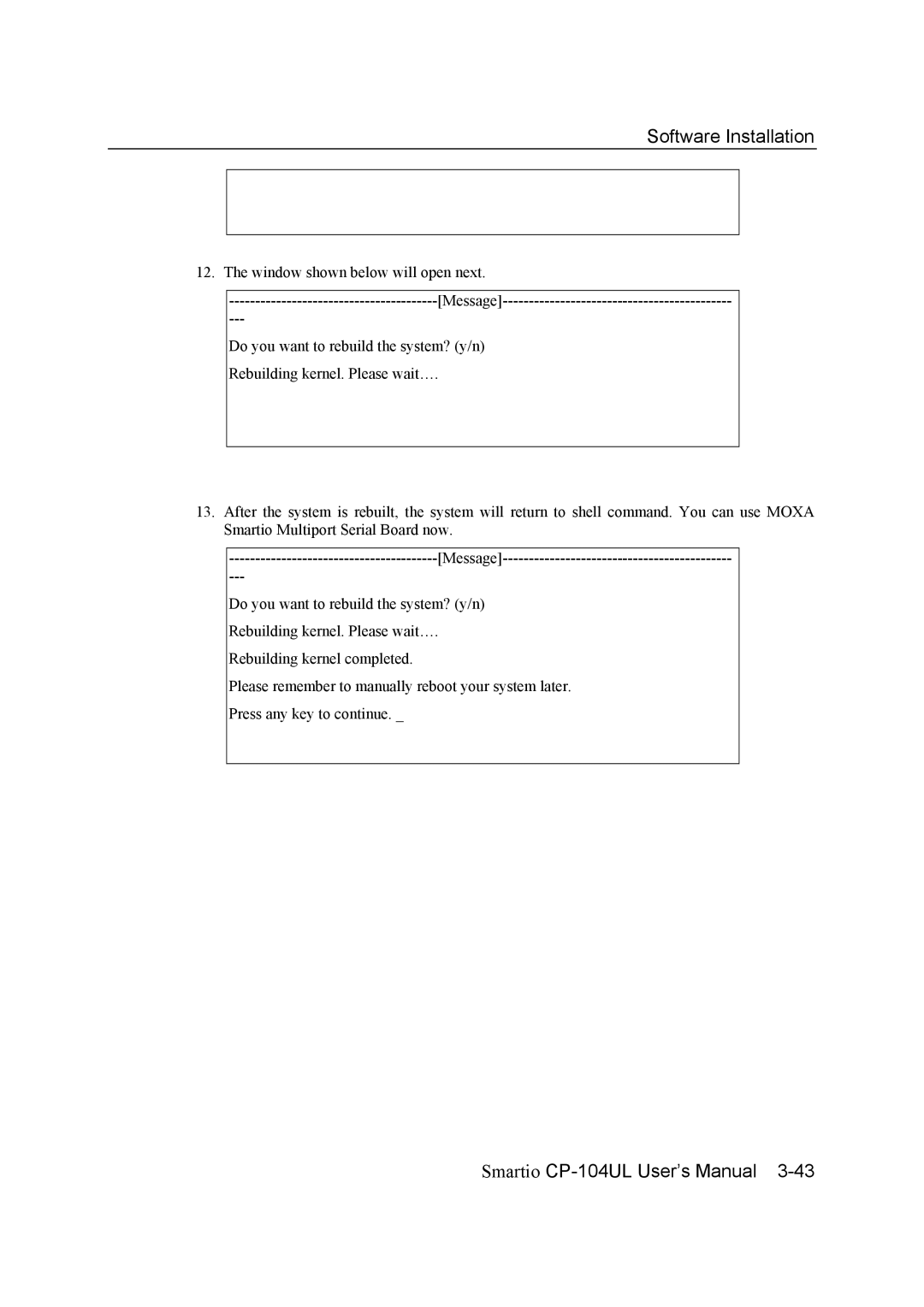 Moxa Technologies CP-104UL user manual Software Installation 